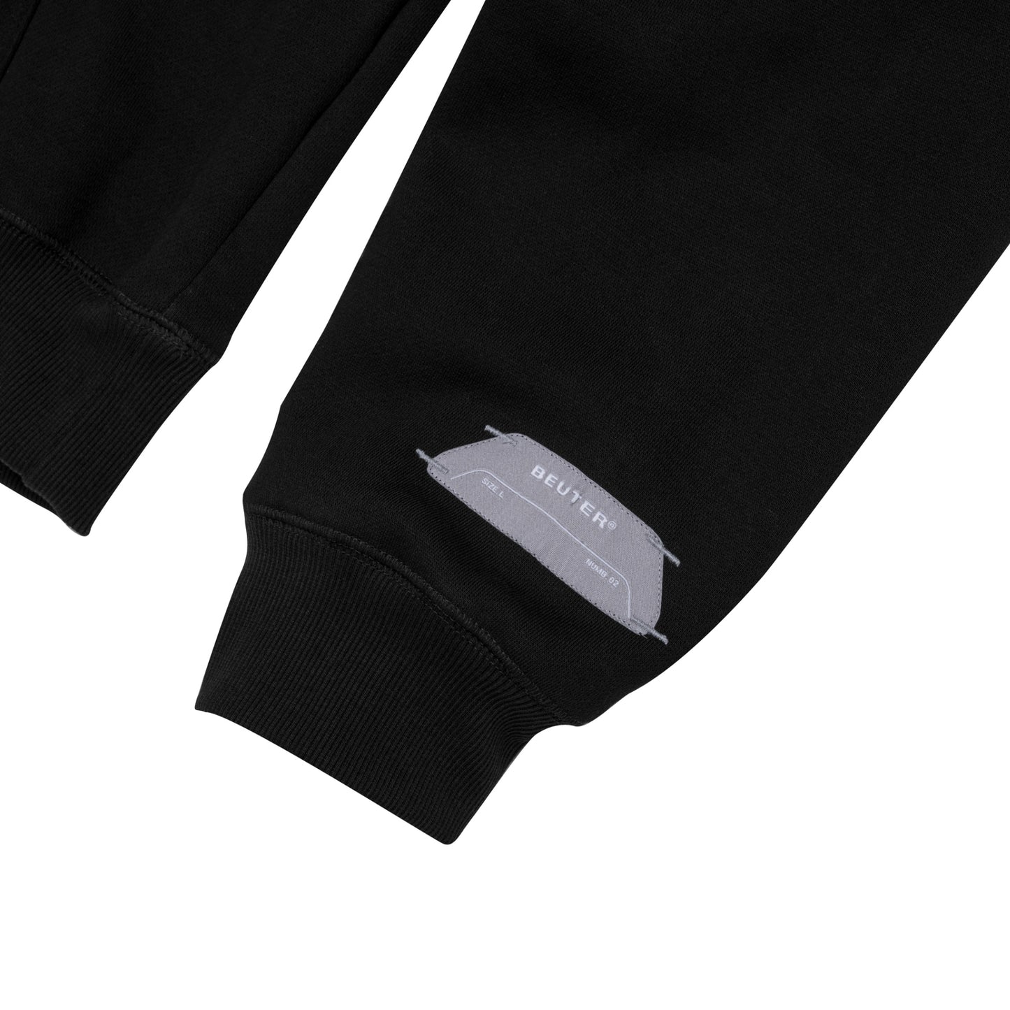 BEUTER® BLACK BLANK HOODIE