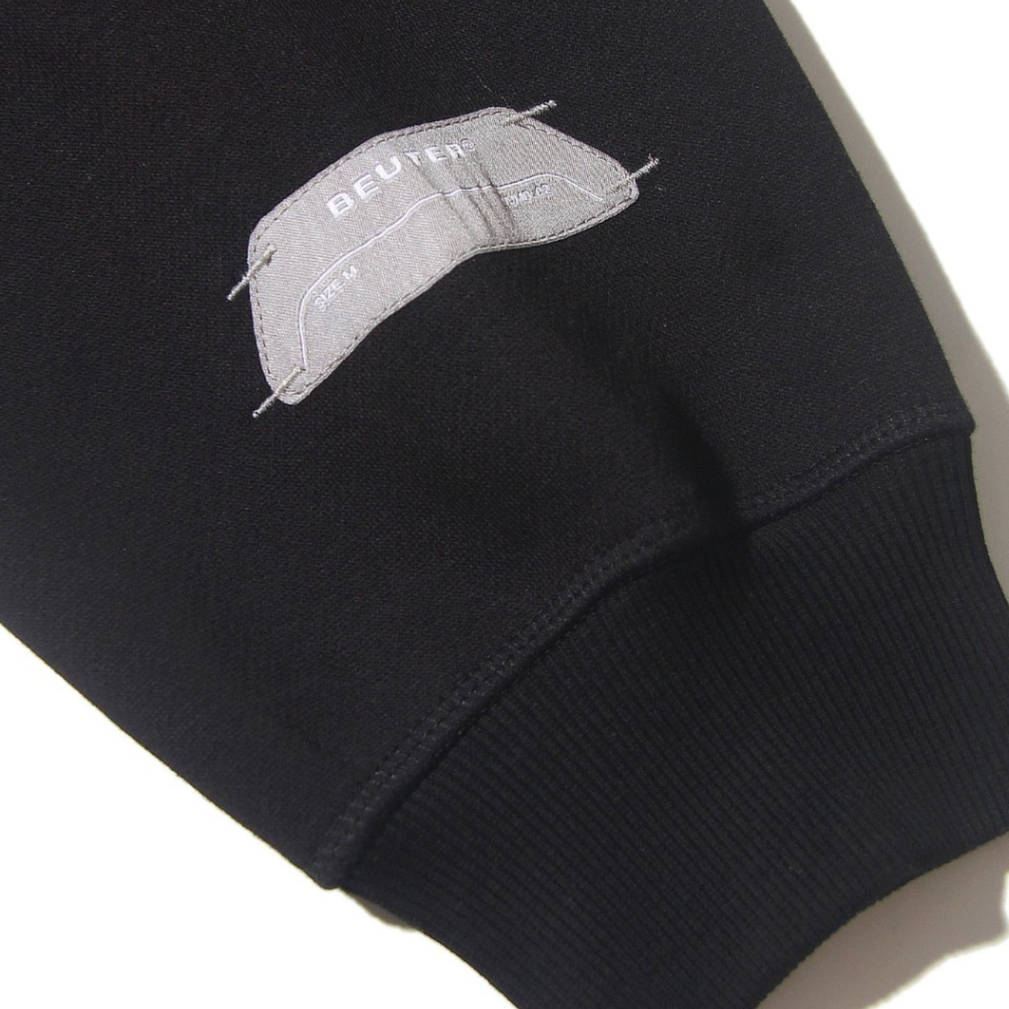 BEUTER® MATTE BLACK BOXY ZIP HOODIE