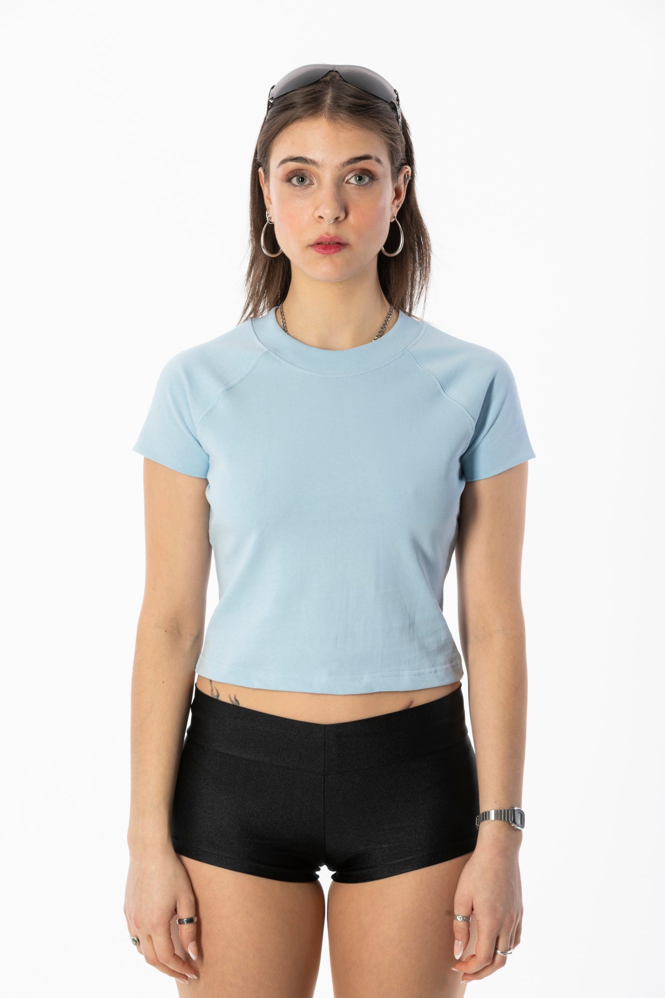 BEUTER® MUTED LOGO BABY BLUE T-SHIRT