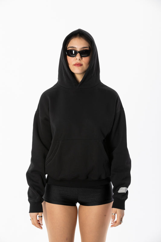 BEUTER® BLACK BLANK HOODIE