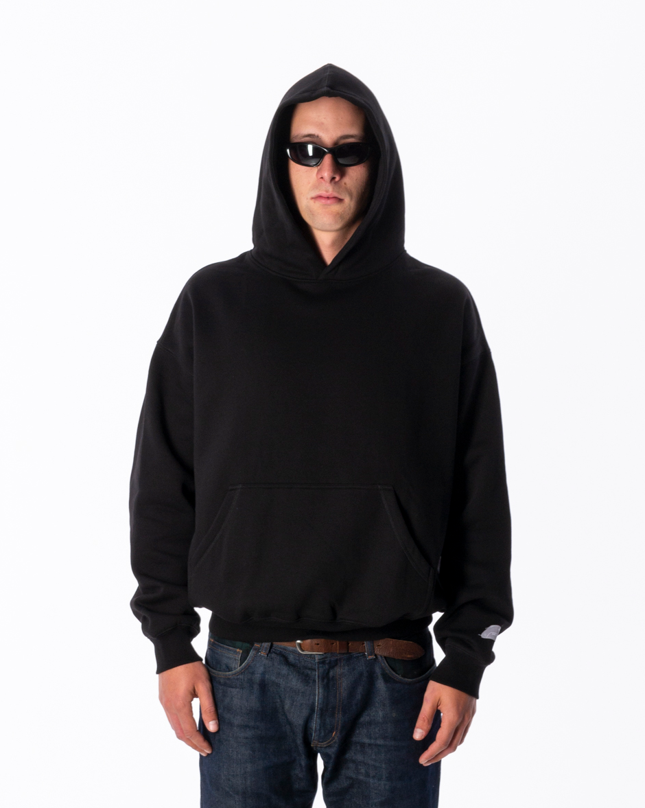 BEUTER® BLACK BLANK HOODIE