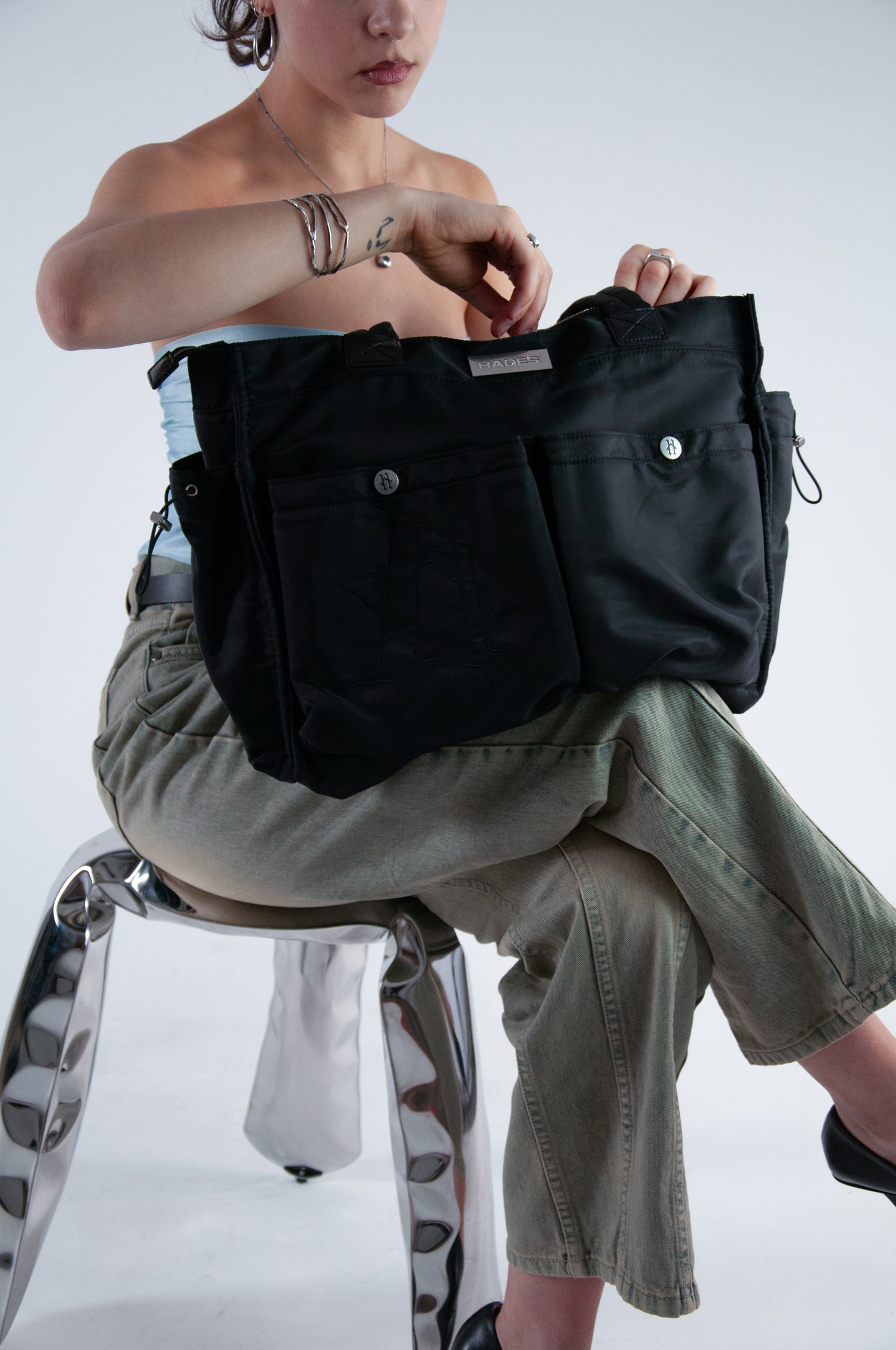 HADES ZWART WEEKENDER BAG