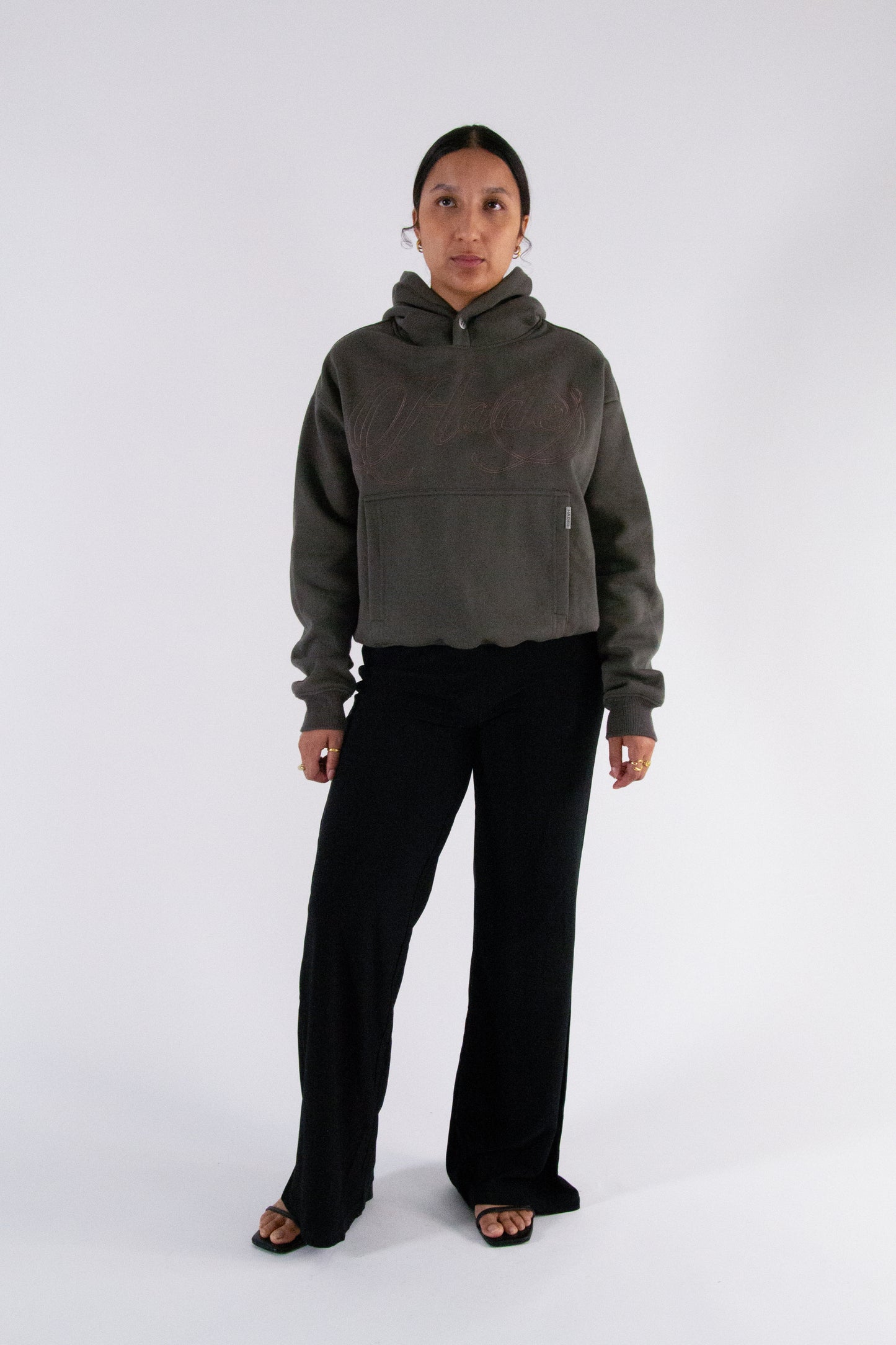 HADES QUADRATE BOXY HOODIE BROWN