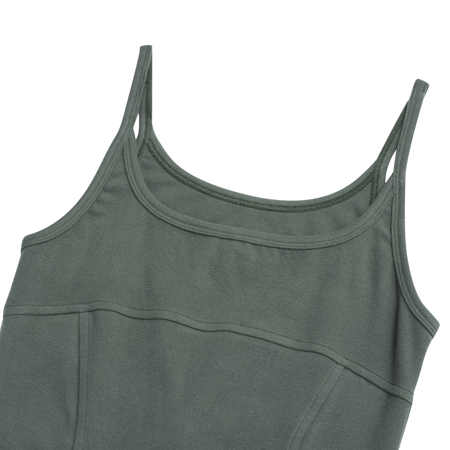 BEUTER® LONGLINE SAGE GREEN TANK TOP