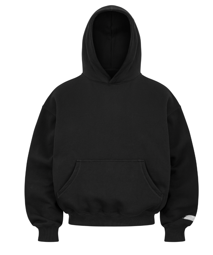 BEUTER® BLACK BLANK HOODIE