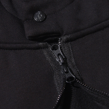 BEUTER® MATTE BLACK BOXY ZIP HOODIE
