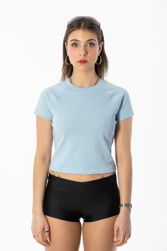 BEUTER® MUTED LOGO BABY BLUE T-SHIRT
