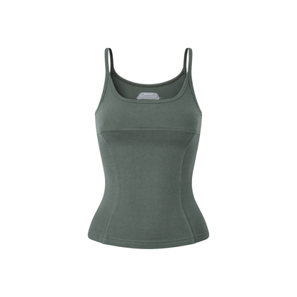 BEUTER® LONGLINE SAGE GREEN TANK TOP